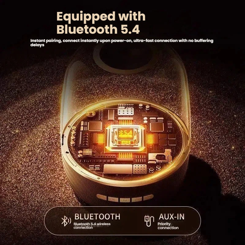 Premium Quality LP90 Pro Powerful Transparent RGB Bluetooth Speaker with Subwoofer & Atmosphere Lighting