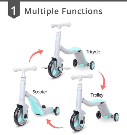 Foldable Baby Scooters 3 Wheel for Kids Children with Led Lights