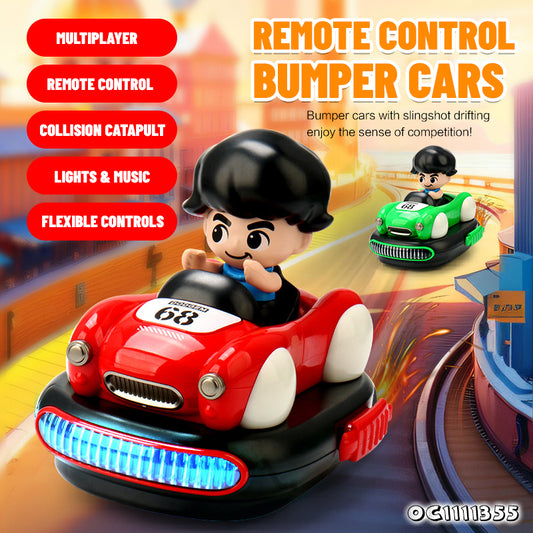 🏎️🎮Remote Control Bumper Battle Cars with Auto Ejection💥 - 2 Pieces