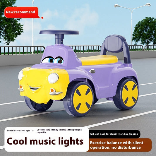 Children's Educational Sports Toy Battery-Powered Scooter Rocking Car Twist Car Drive Stroller Perfect Birthday Gift