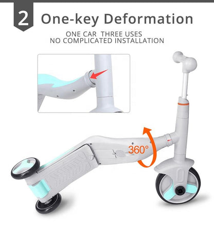 Foldable Baby Scooters 3 Wheel for Kids Children with Led Lights