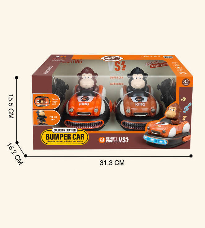 Remote Control Bumper Car with Ejection - 2-Piece Set