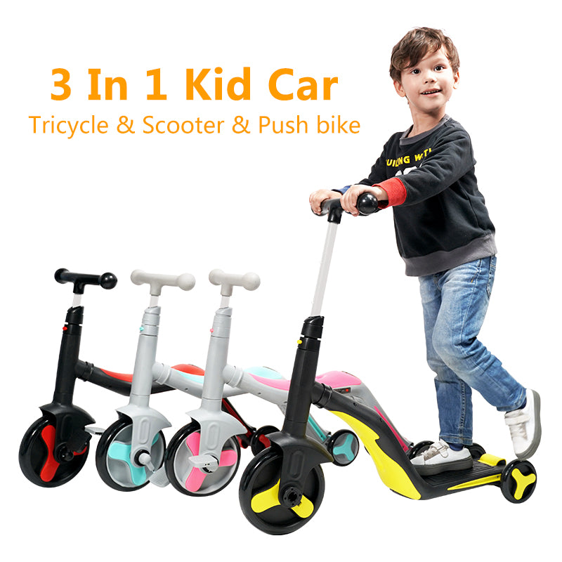 Foldable Baby Scooters 3 Wheel for Kids Children with Led Lights