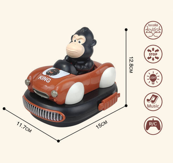 Remote Control Bumper Car with Ejection - 2-Piece Set