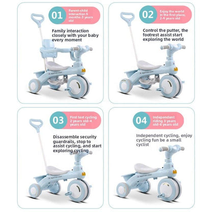 2 in 1 Stroller Cycle with Shade Age 6 mo. - 4 yrs - Premium Imported  Quality