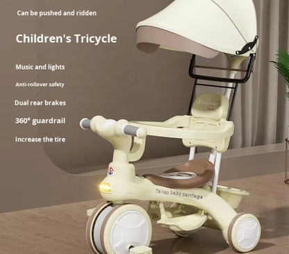 2 in 1 Stroller Cycle with Shade Age 6 mo. - 4 yrs - Premium Imported  Quality