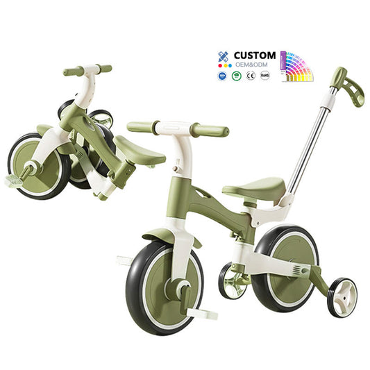 Premium Foldable Tricycle with Push Handles