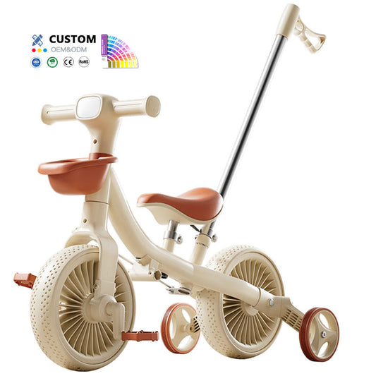 3 in 1 Balance Tricycle + Bicycle with Push Handles