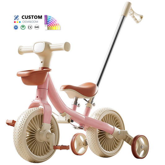 3 in 1 Balance Tricycle + Bicycle with Push Handles