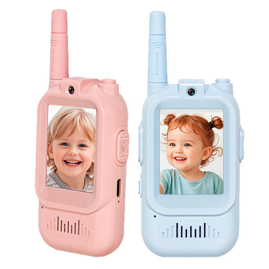 Kids Cute Walkie Talkie Pair with WIFI and Camera